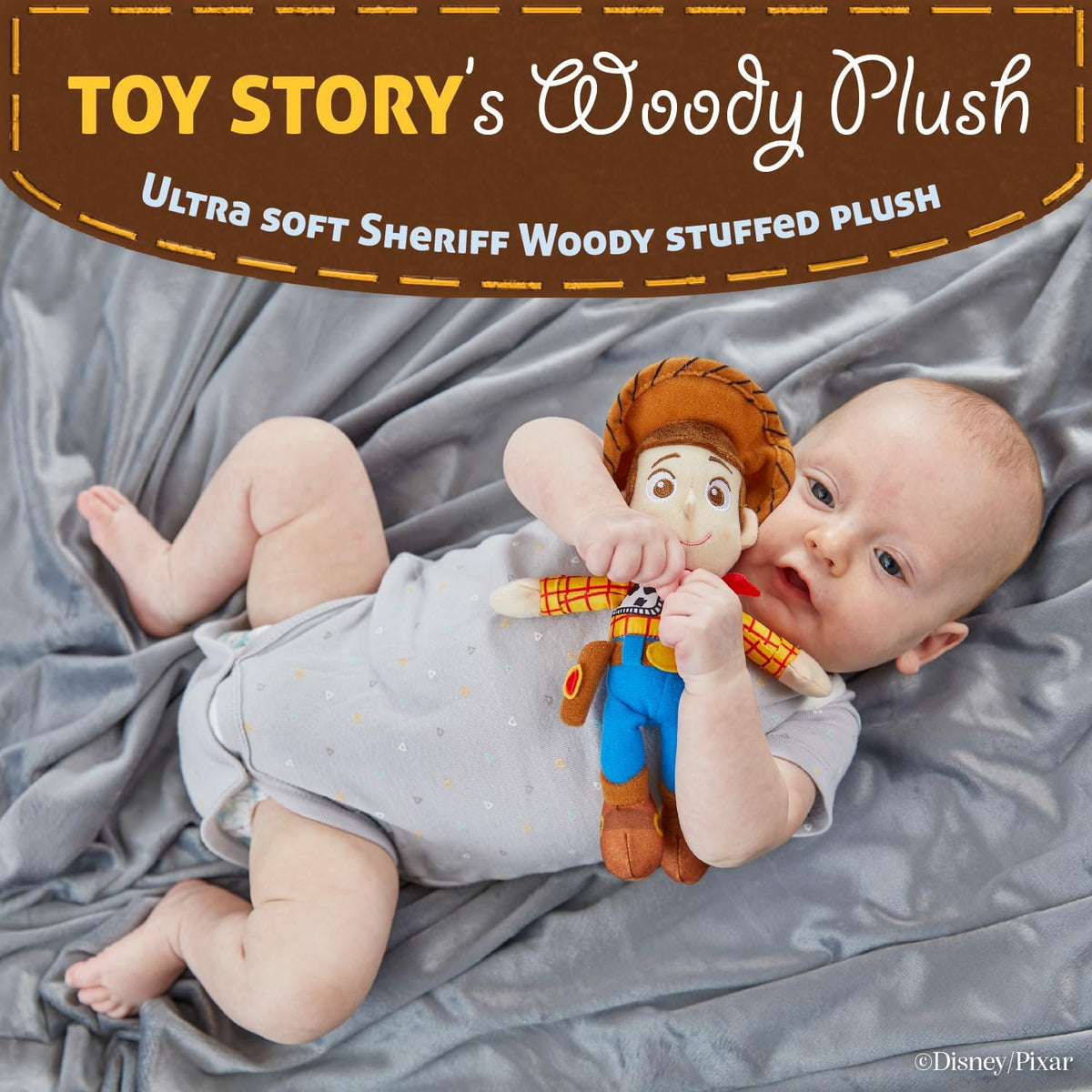 Disney Baby Toy Story - Peluche grande de 8 pulgadas, Woody