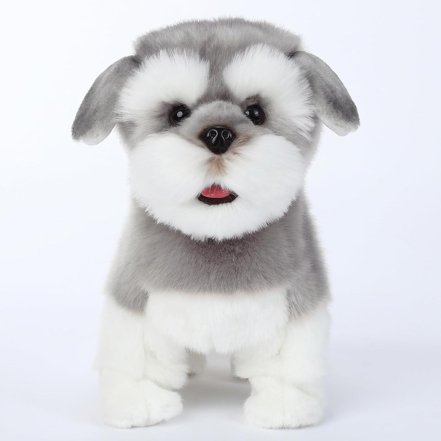 CU-MATE Juguete de Perro de Peluche Interactivo Schnauzer, Mascotas...