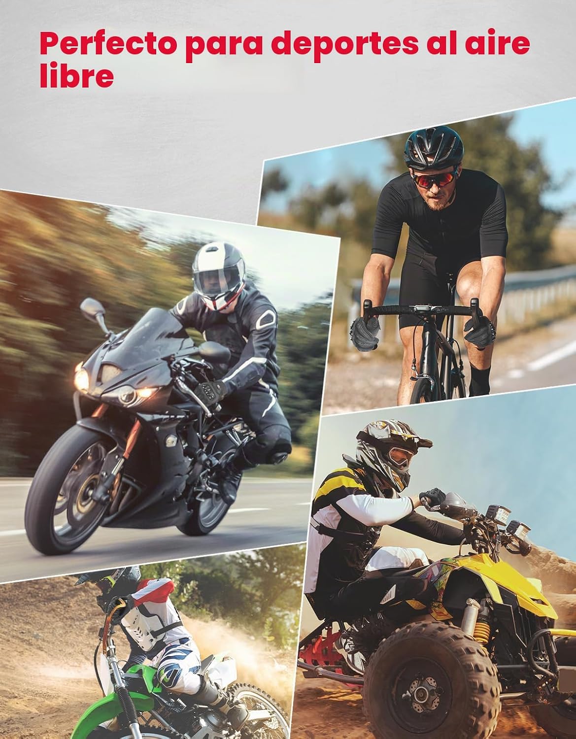 KEMIMOTO - Guantes de motocicleta para hombres\/mujeres, guantes de...