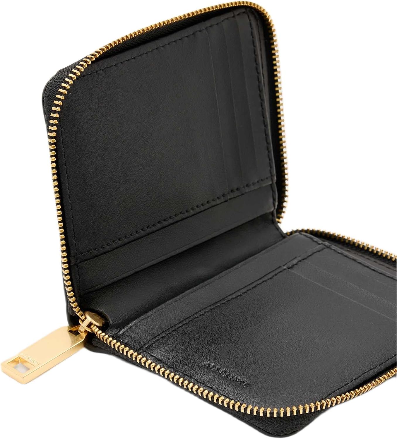 AllSaints, Negro, Talla única, Cartera con cremallera hexagonal Lena