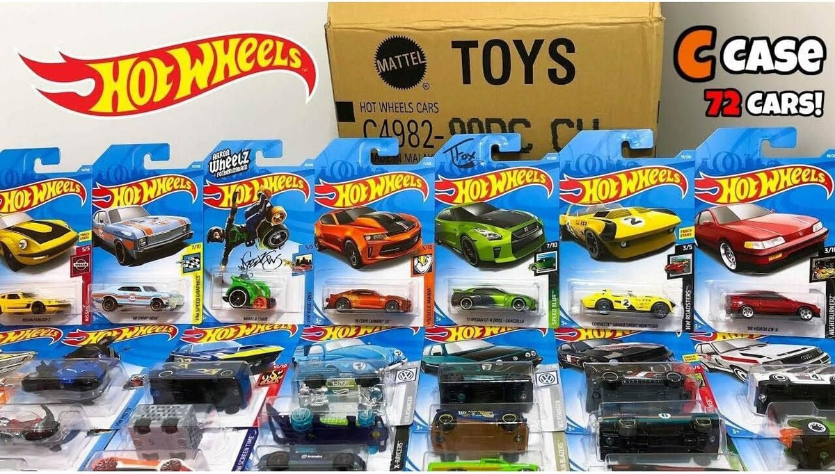 Mattel Hot Wheels caja con 72 autos de juguete fundidos a presión b...