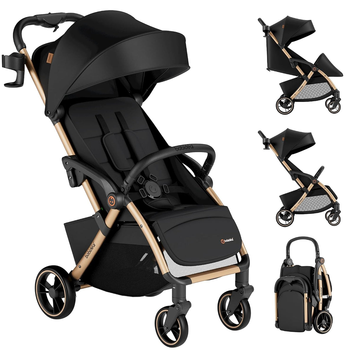 Babideal Cochecito de viaje ligero para avión \u2013 Cochecito de b...