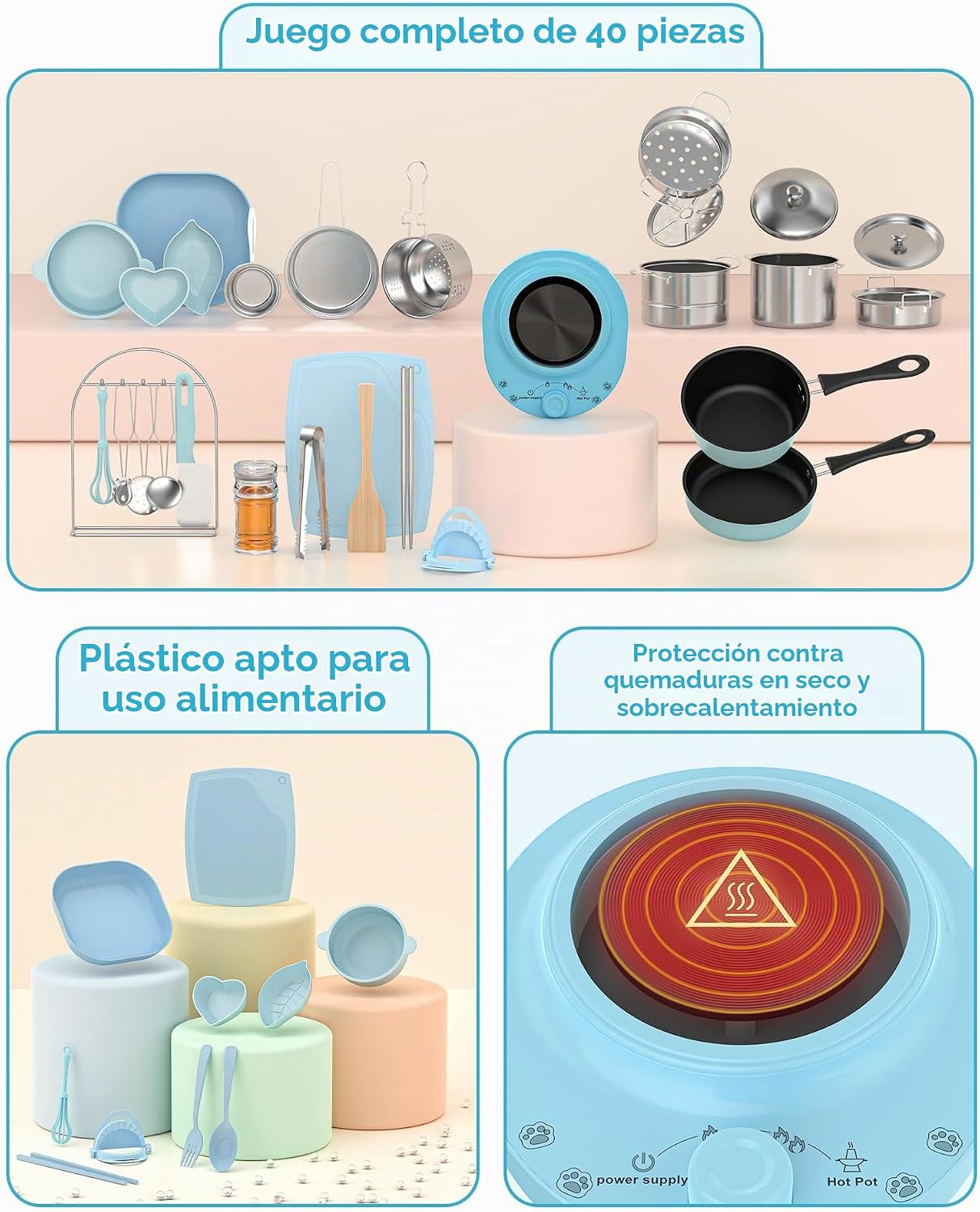 Gotoofun Juego de cocina para niños real para edades de 8 a 12 años...