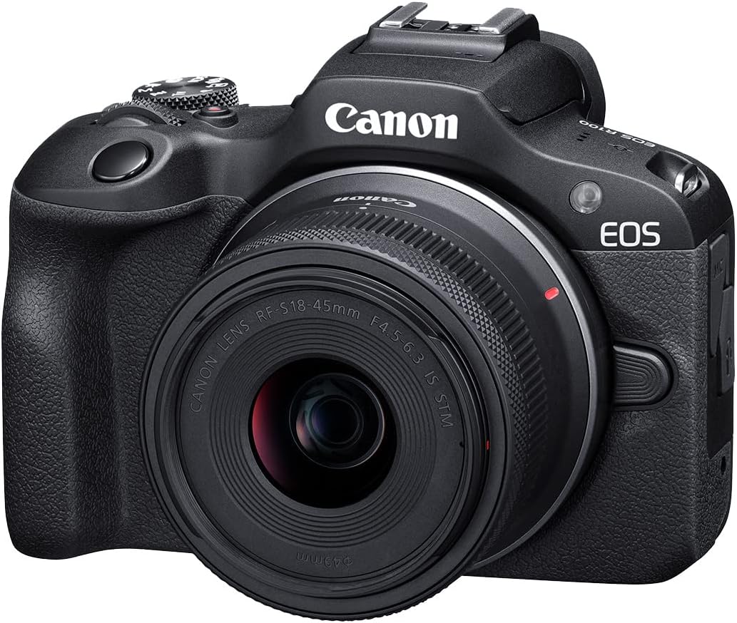 Canon Cámara sin espejo EOS R100 RF-S18-1.772 in F4.5-6.3 es un kit...