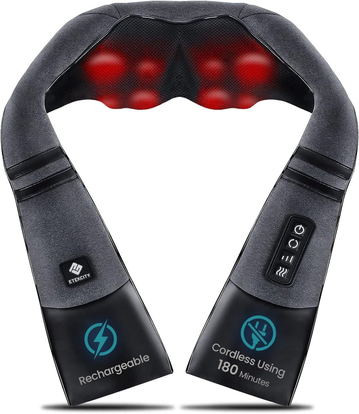 Etekcity Masajeador de cuello inalámbrico elegible por la FSA con c...
