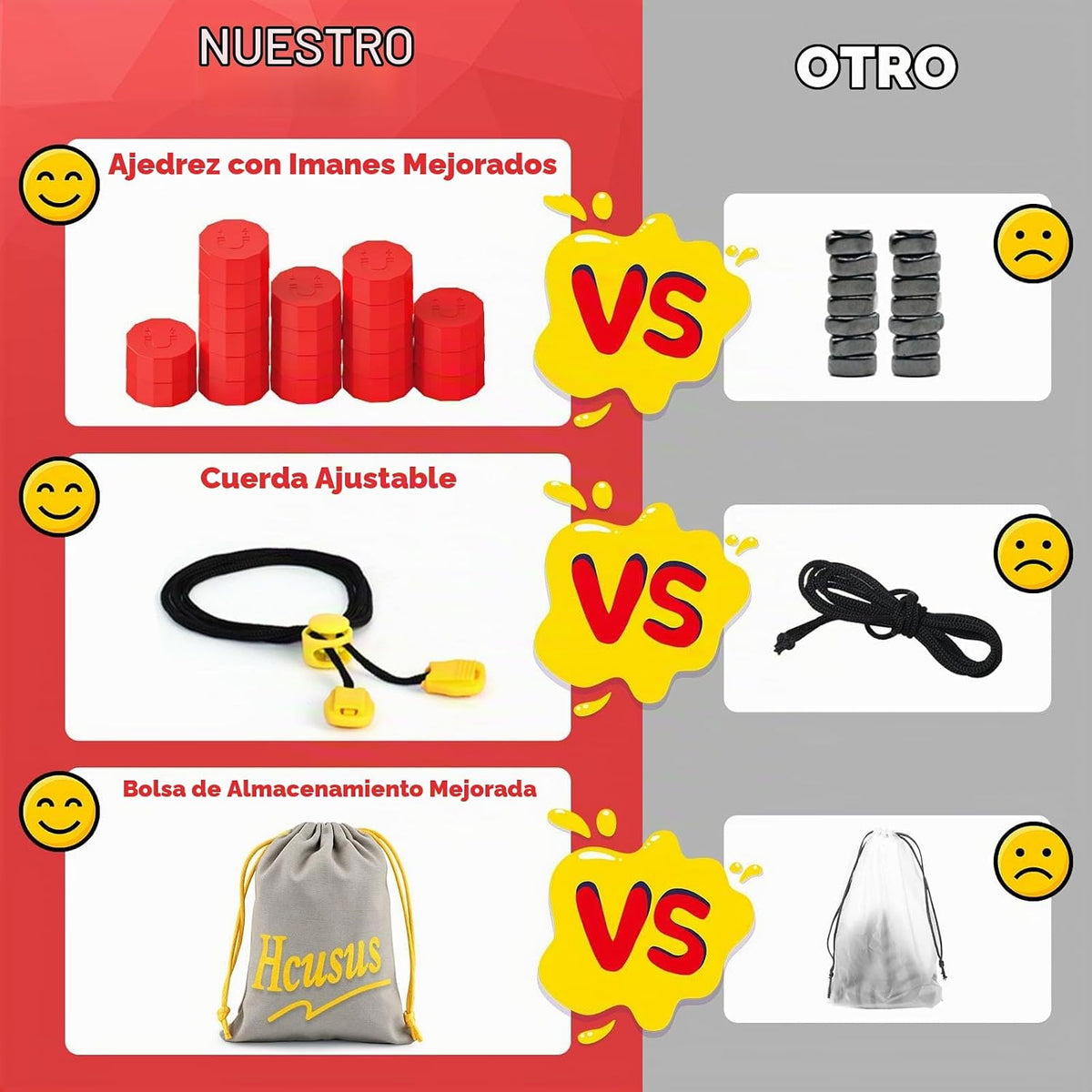 Juego de imán, juego magnético con cuerda, juegos de mesa para adul...