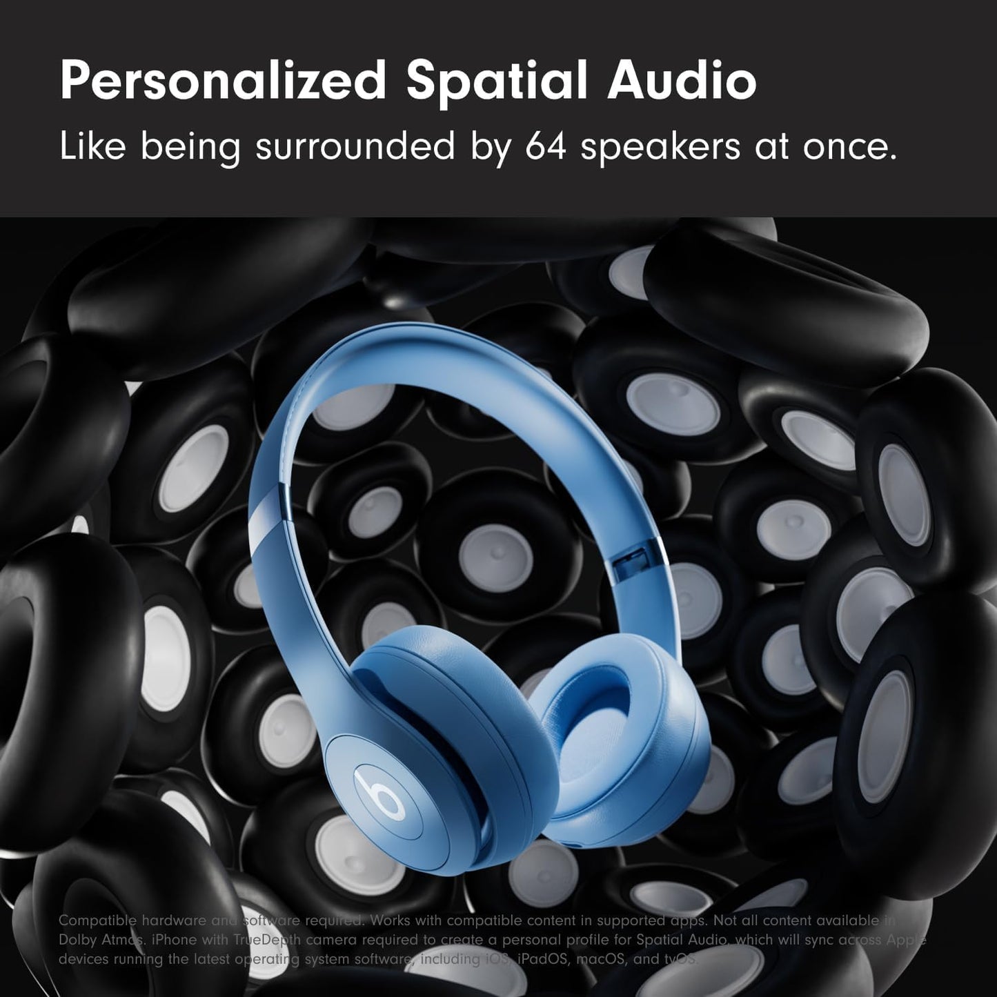 Beats Solo 4 - Auriculares inalámbricos Bluetooth on-ear, Azul piza...