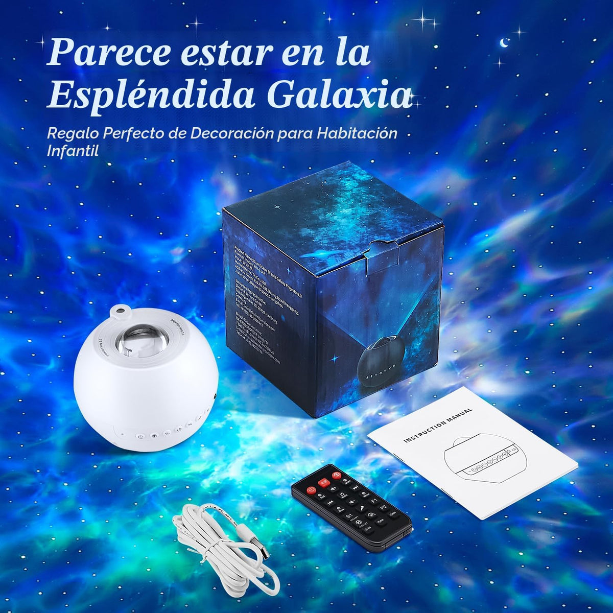 One Fire Proyector de galaxia, proyector de estrellas, proyector de...