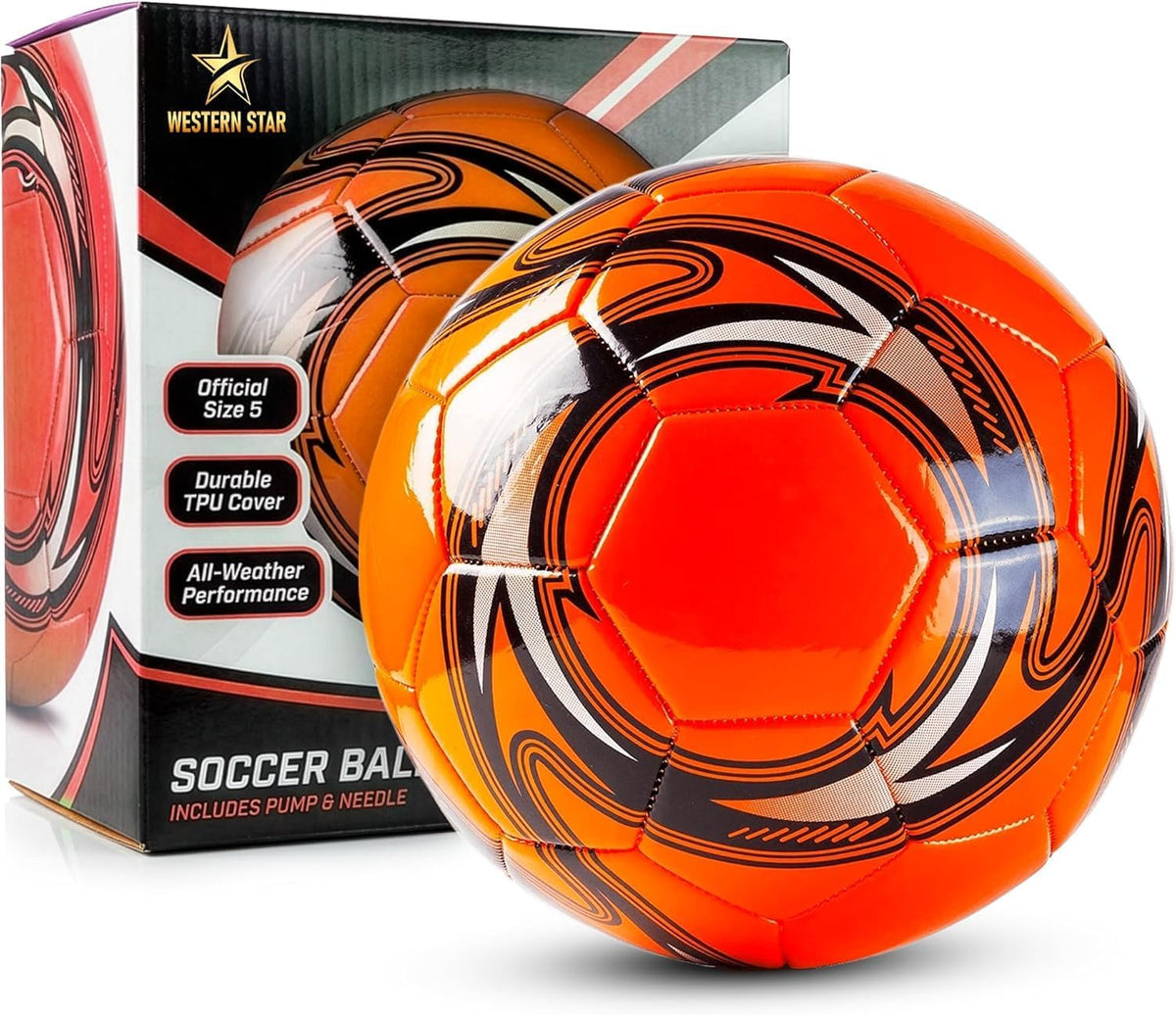 Western Star Balón de fútbol Helix- Tamaño 3 4 5 \u2013 Pelotas de...