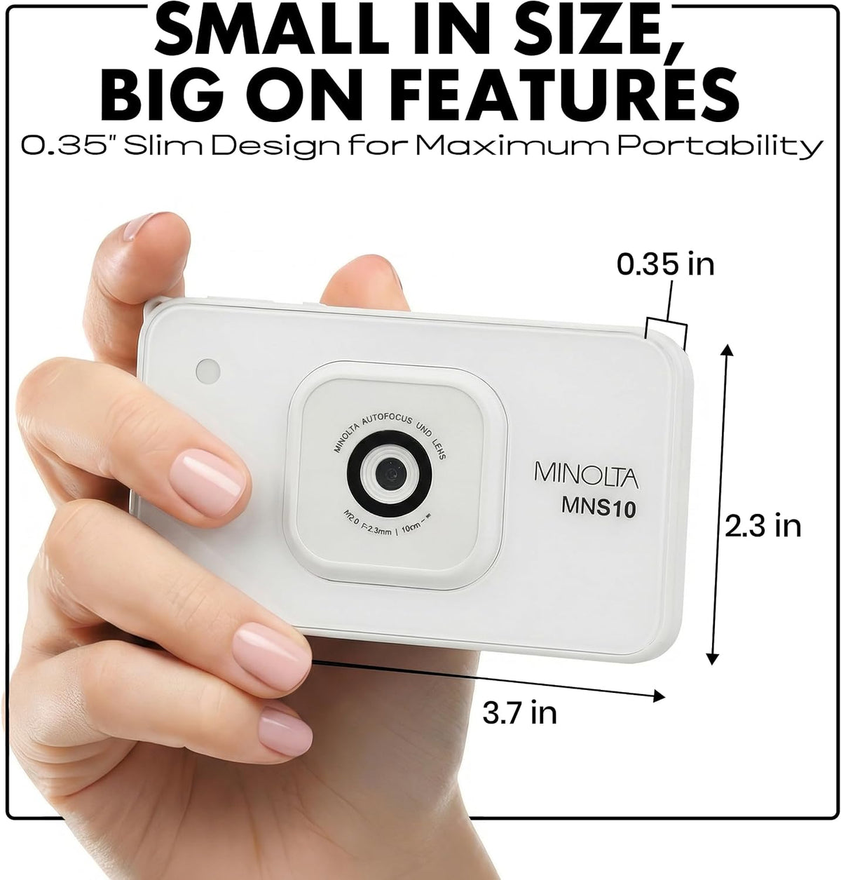 Minolta MNS10 48MP 4K Ultra HD Cámara digital - Blanco | Cuenta con...