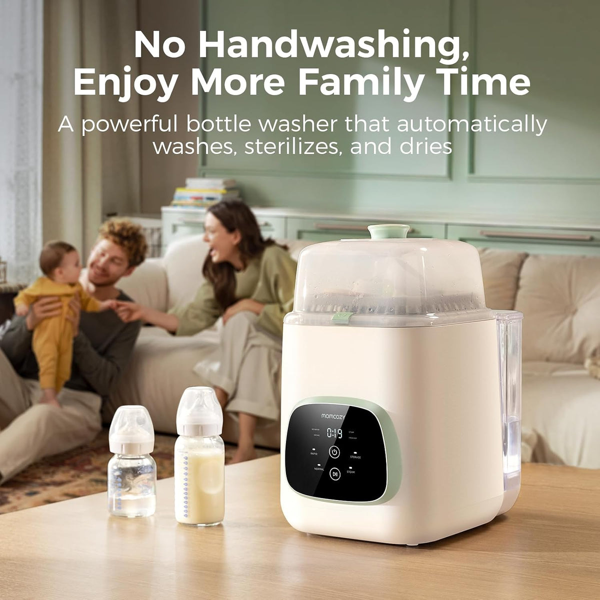 Momcozy KleanPal Pro - Lavadora, esterilizadora y secadora todo en...