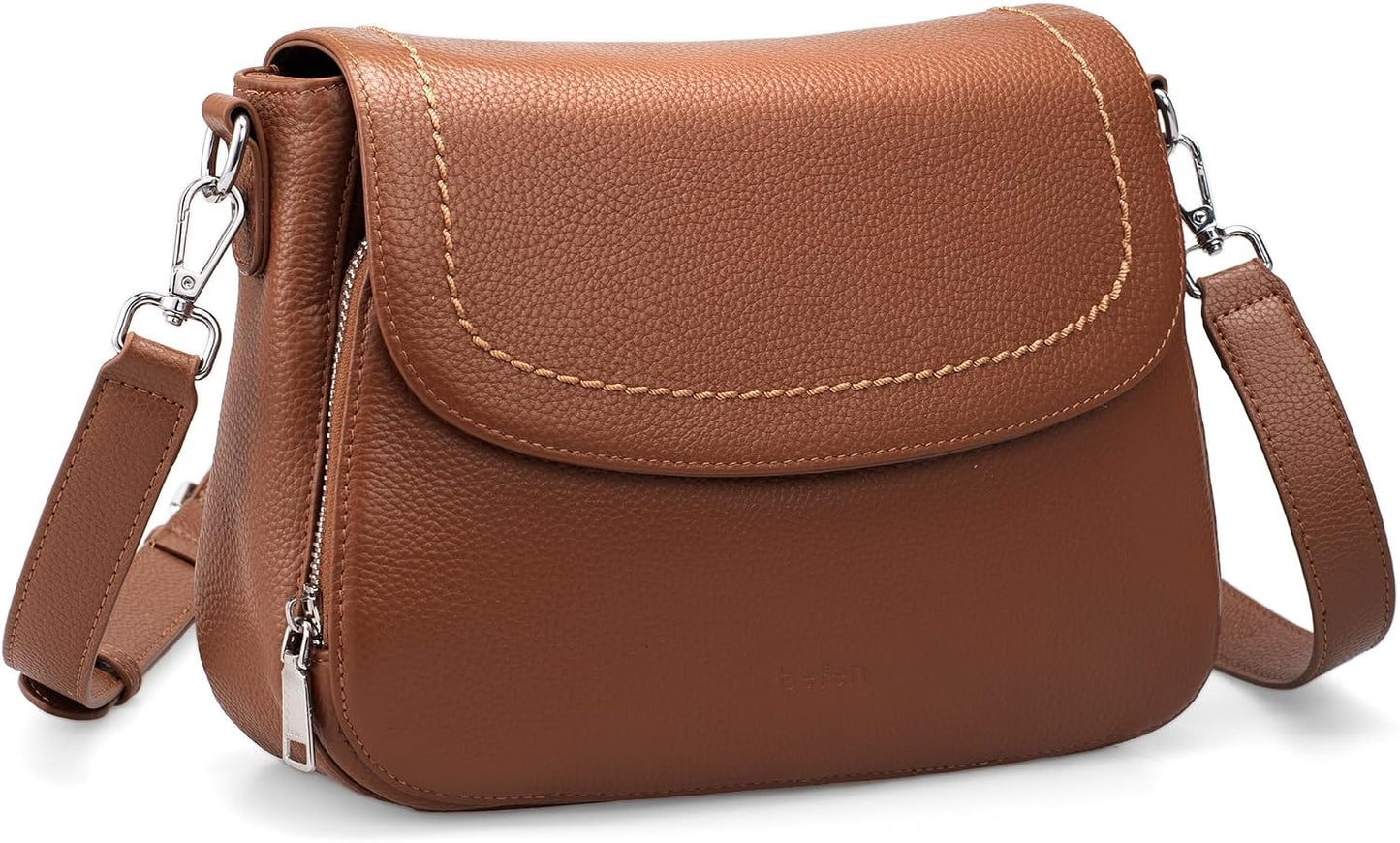 befen Bolsos cruzados de cuero genuino para mujer con cartera RFID...