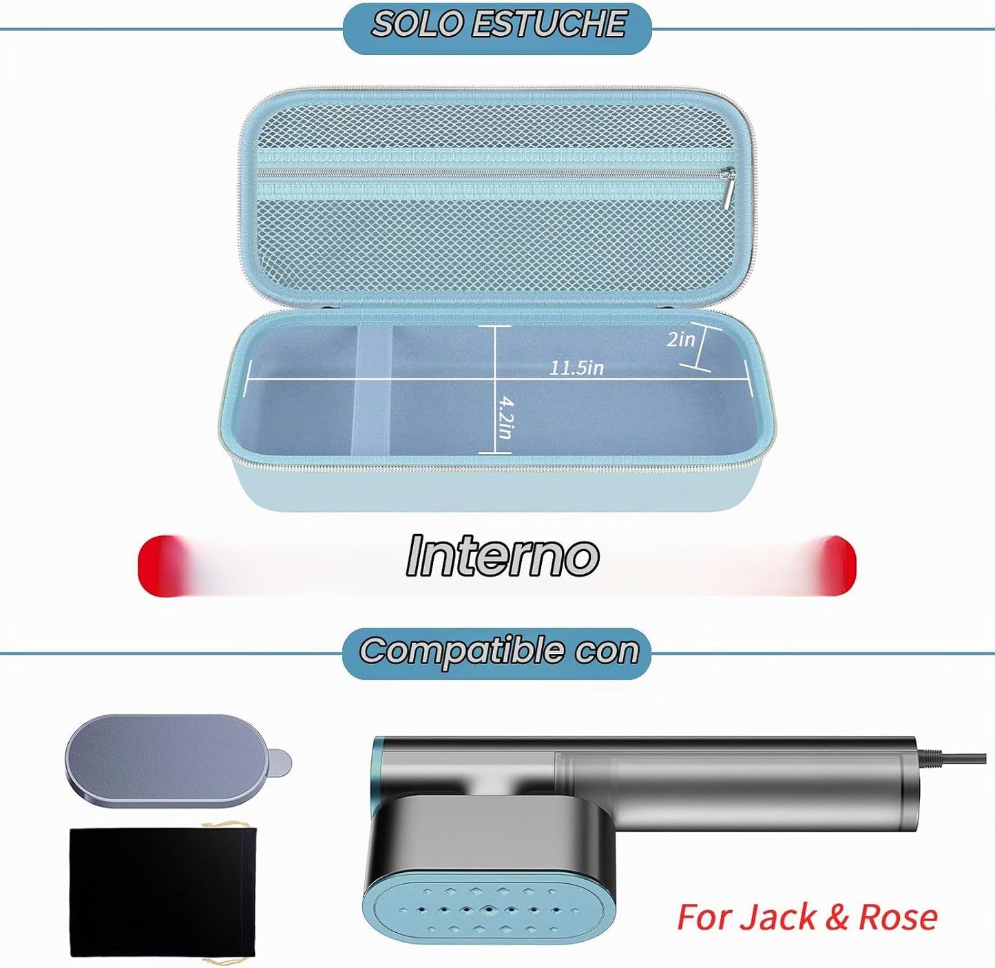 Estuche de vapor compatible con Jack &amp; Rose vaporizador de viaj...
