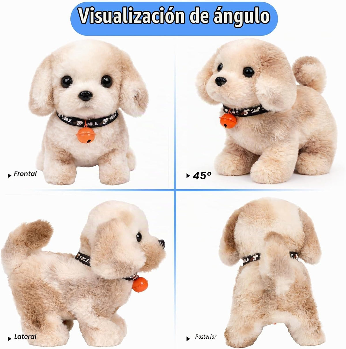 Hopearl Walking Point Dog - Juguete electrónico interactivo de pelu...