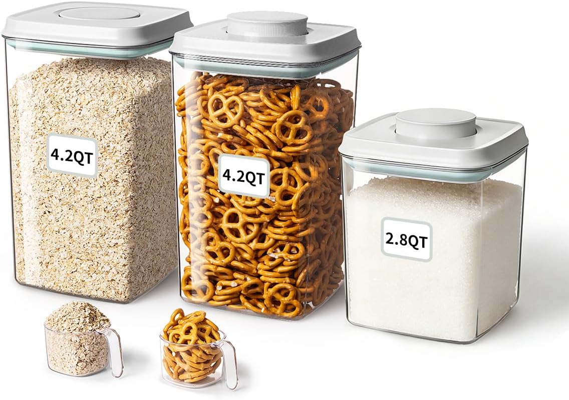 Ankou Juego de recipientes para almacenamiento de alimentos, 2.8 cu...
