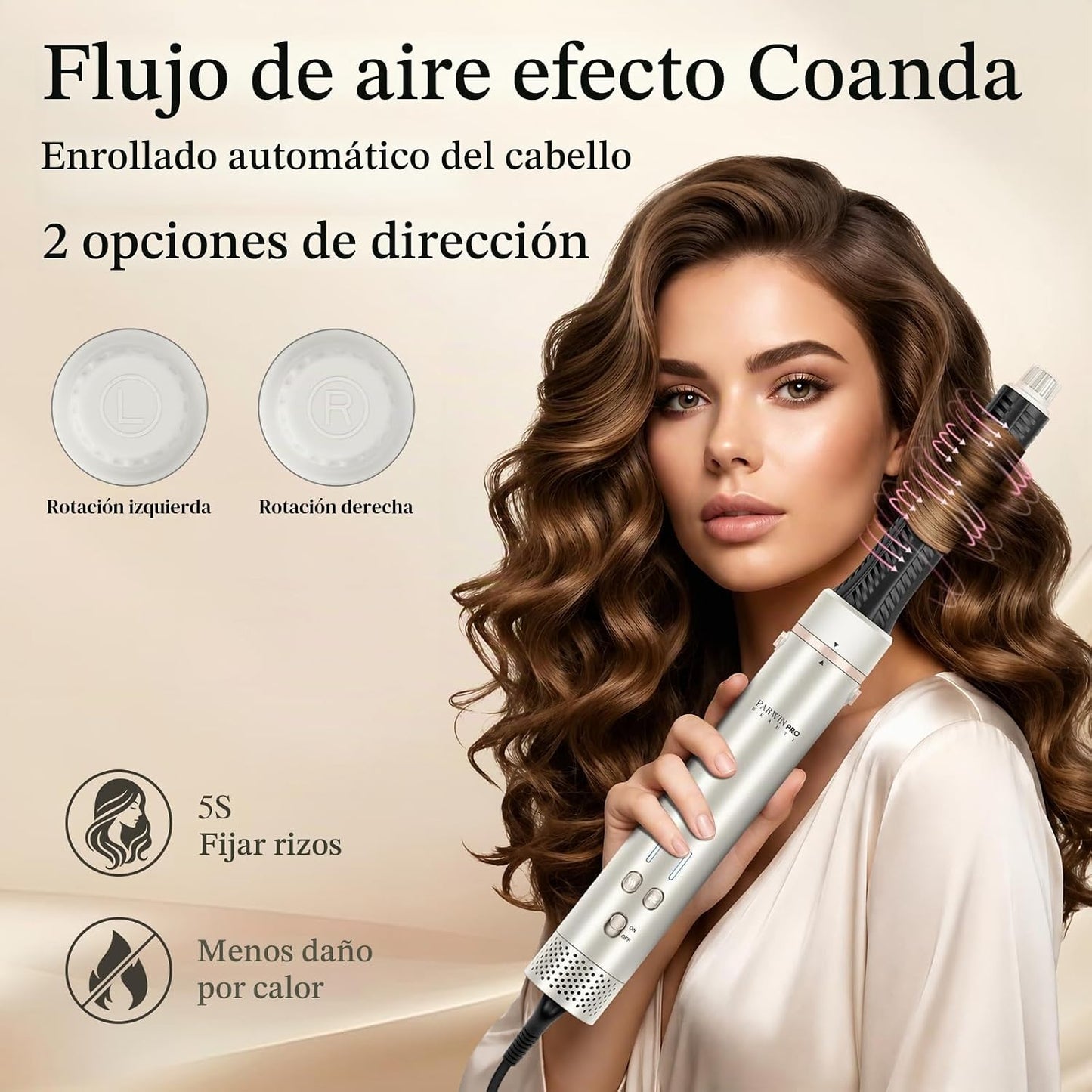 MaxAir 2.0 7 en 1 Juego de cepillos secador de pelo de doble voltaj...