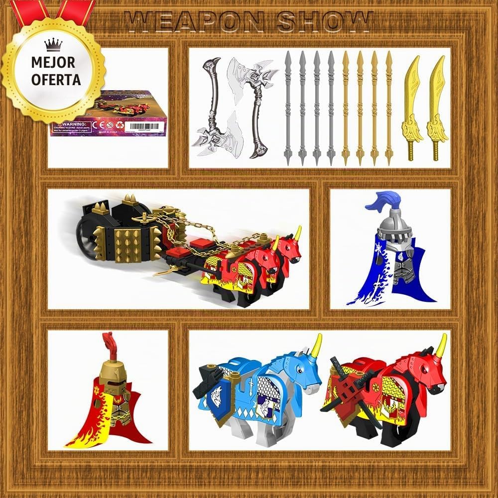 Nicolababe Paquete de Armas para Accesorios de Minifiguras Kit de A...