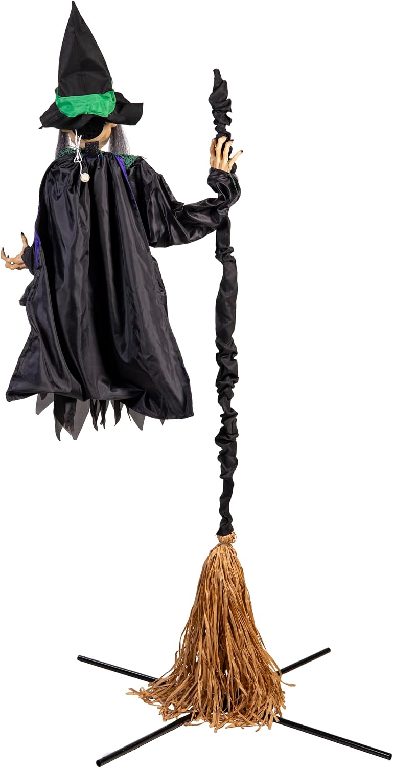 Evergreen Estaca de bruja voladora para decoración de Halloween al...