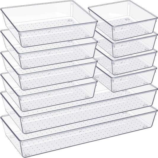 Criusia - Organizador de cajones, juego de 10 piezas de gran tamaño...