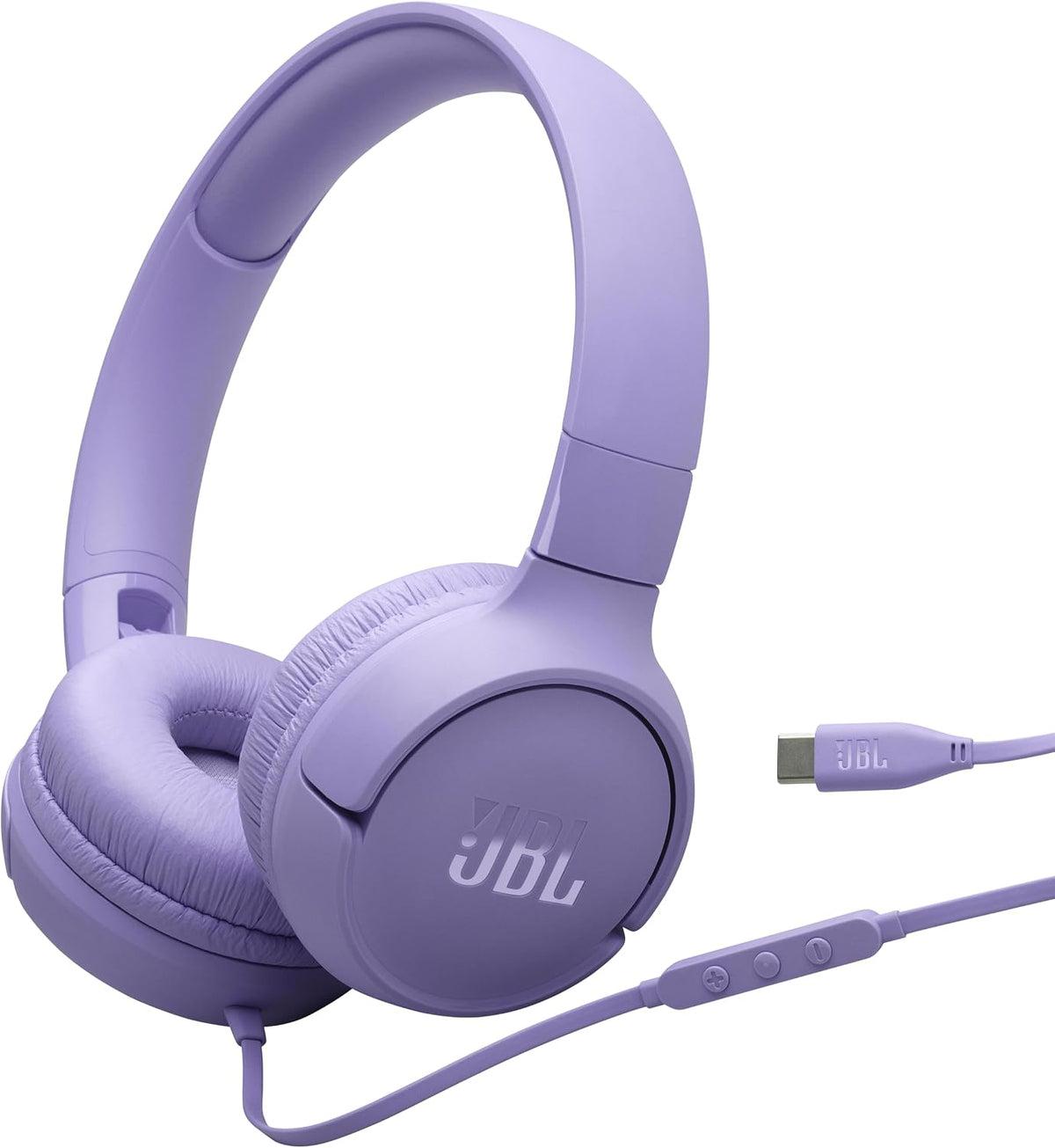 JBL Tune 520C - Auriculares supraaurales con cable USB-C con soport...
