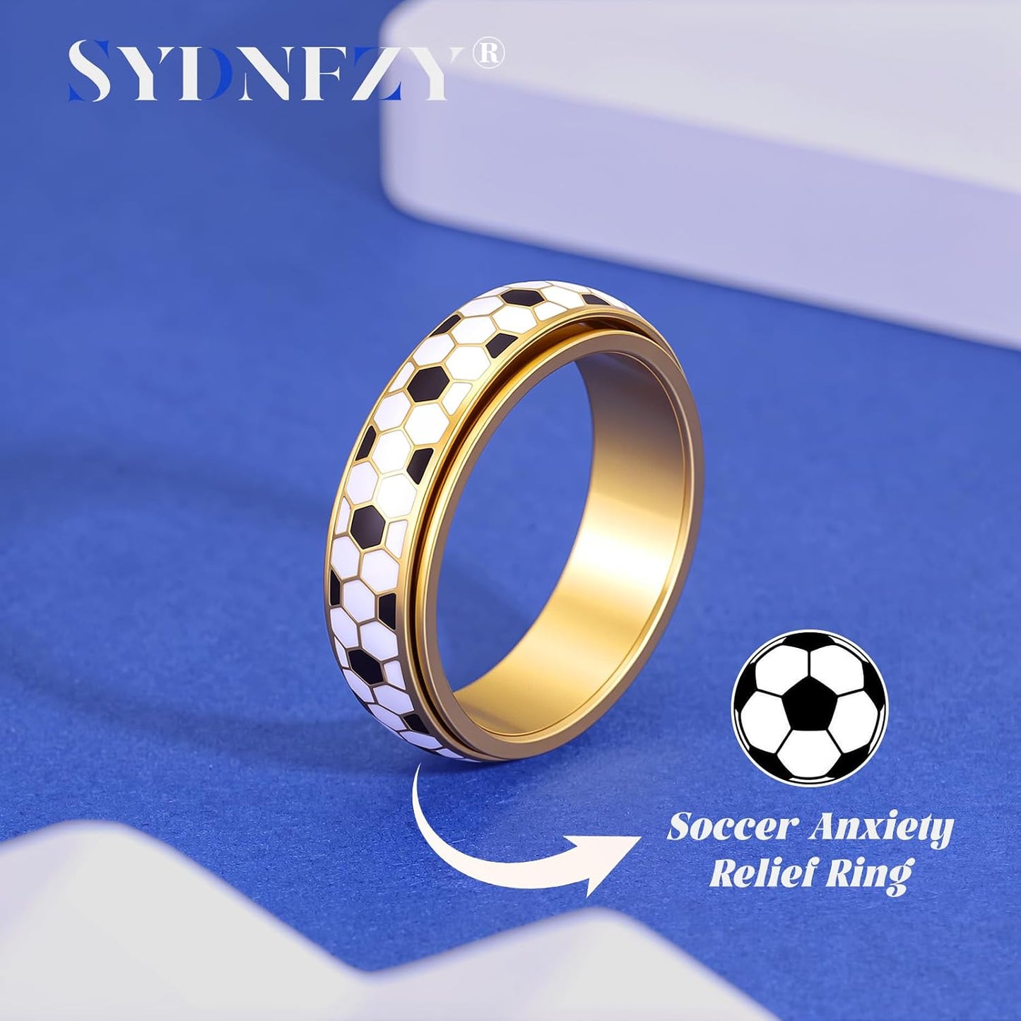 SYDNFZY Anillo de fútbol para adultos \u2013 Anillo giratorio de ac...