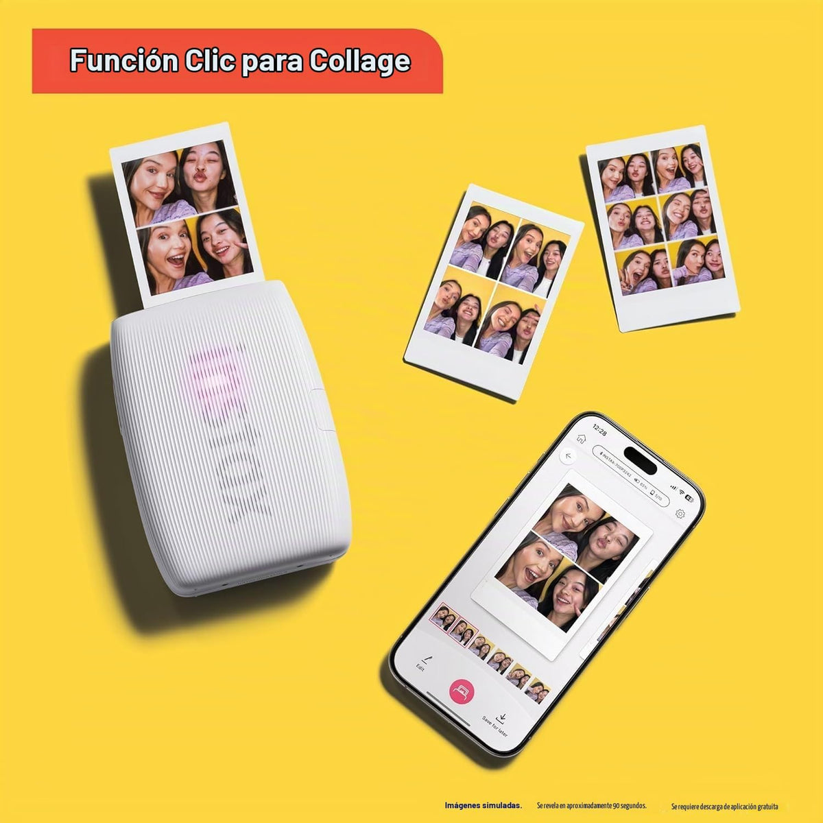 Fujifilm Instax Mini Link 3 - Impresora para smartphone, color blan...