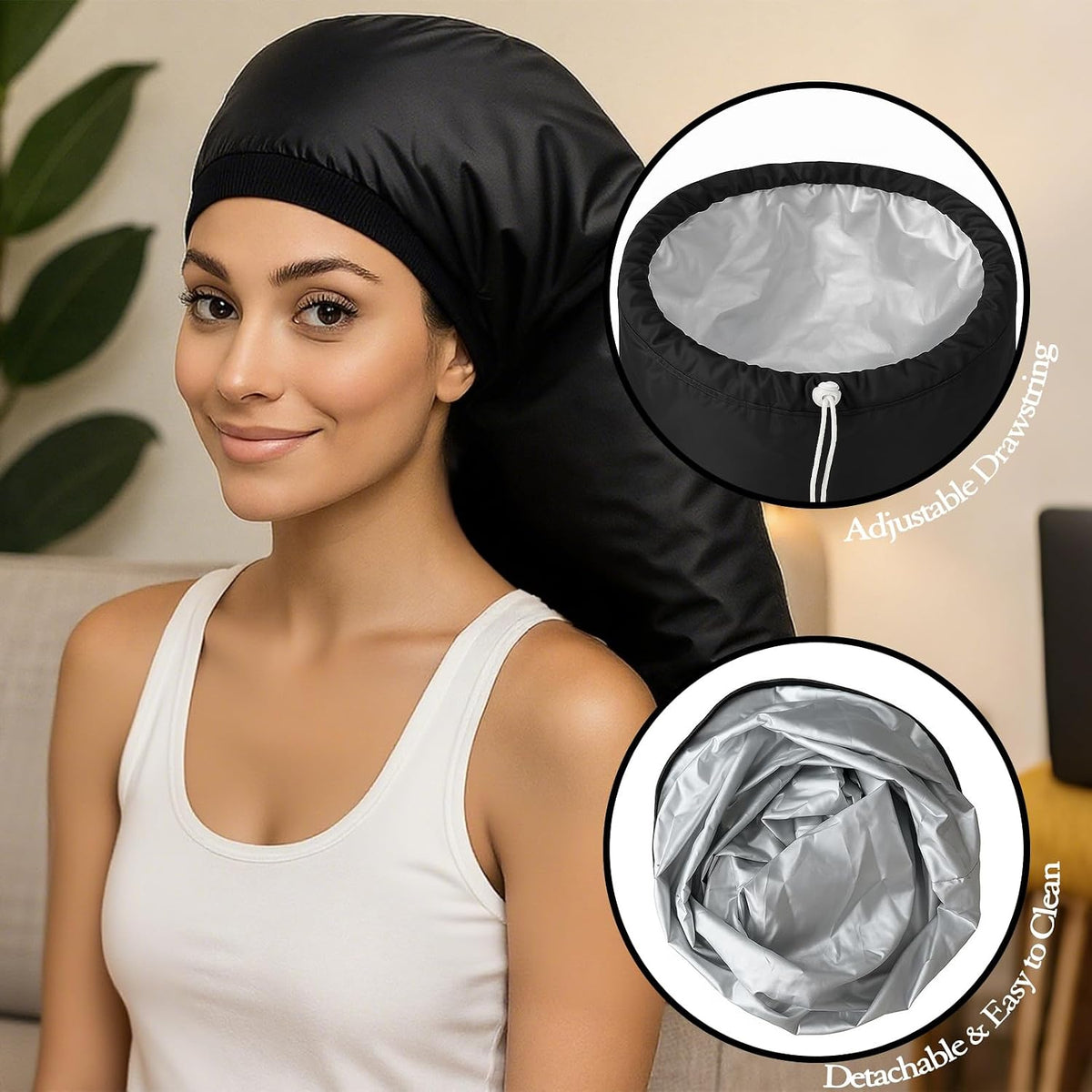VICARKO Gorro vaporizador para el cabello profundo y uso doméstico...