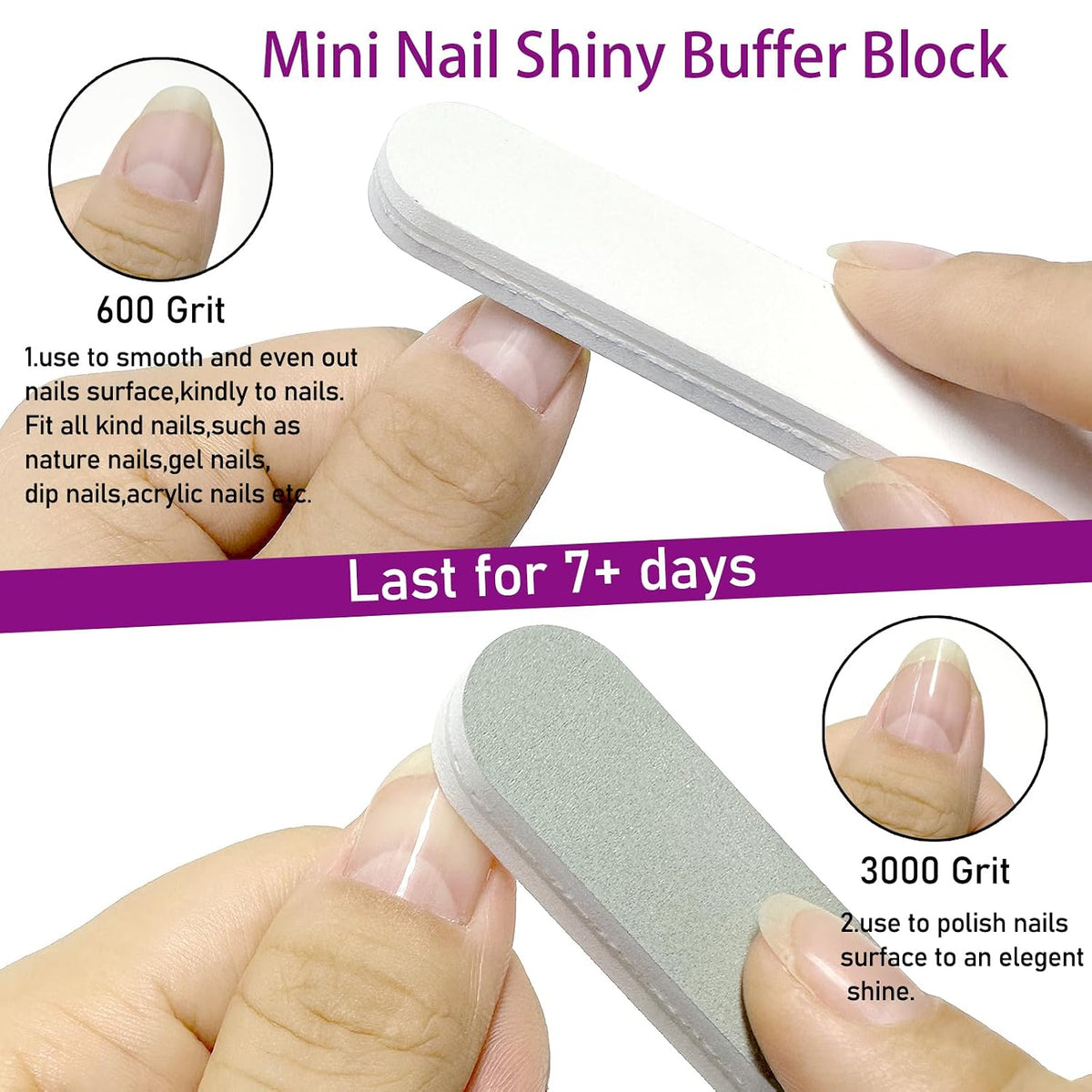 Juego de 50 herramientas de uñas a presión: kit de preparación de u...