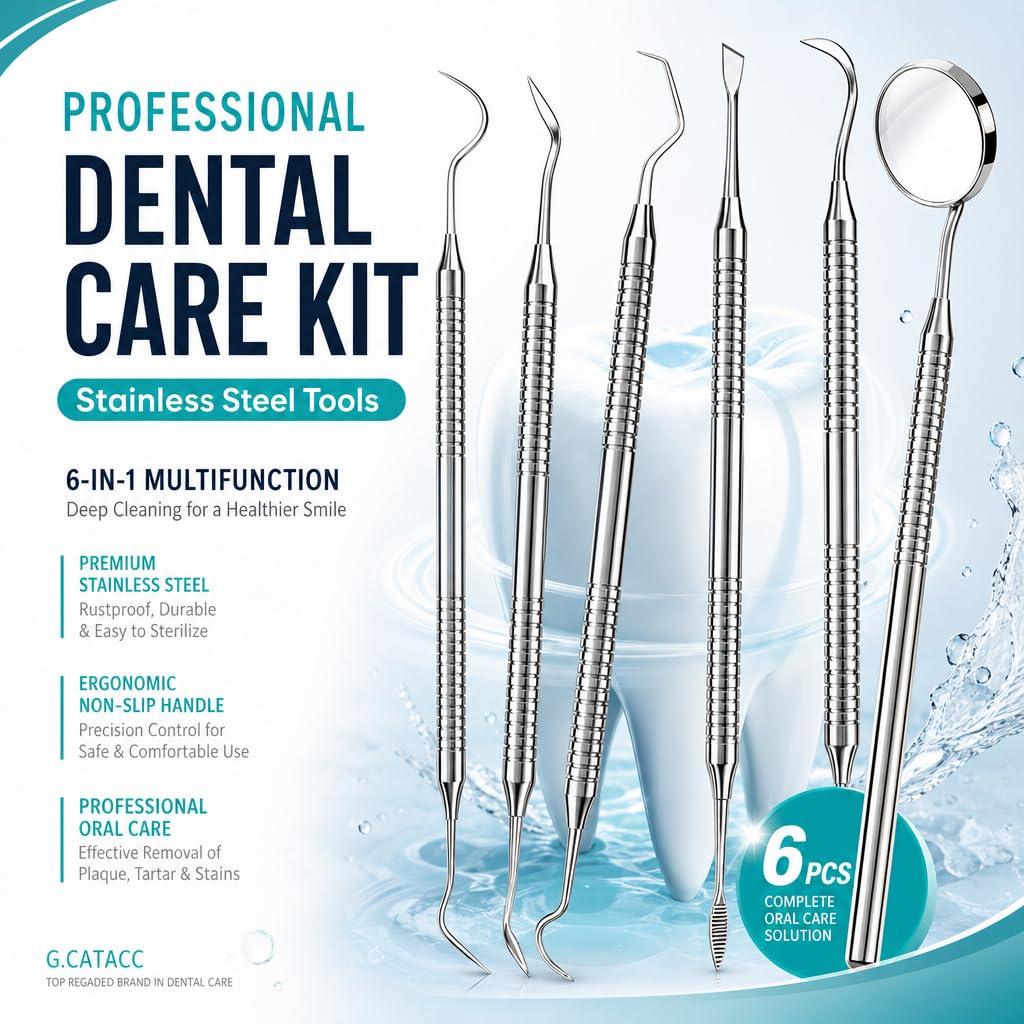 CATACC PRO Herramientas dentales, palillo dental para limpieza de d...