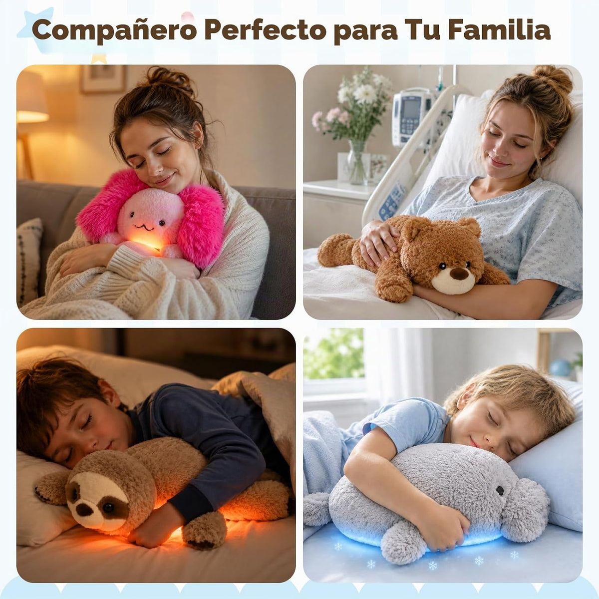 Easfan Juguete de peluche de oso de 12 pulgadas para microondas, an...