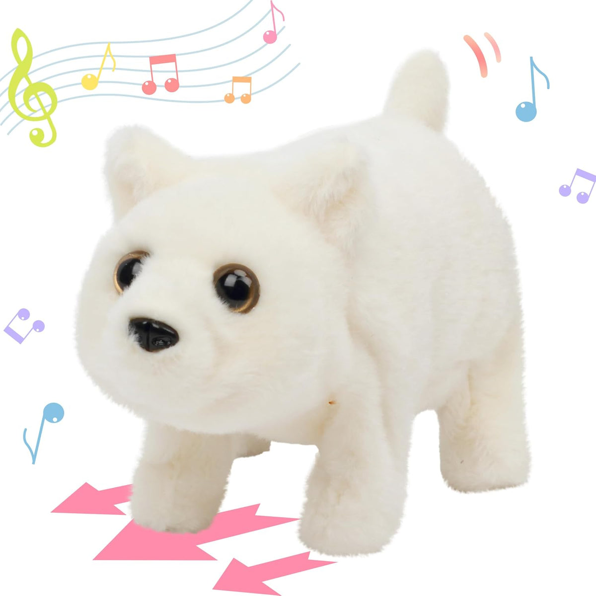 Hopearl - Juguete electrónico interactivo de peluche, mascota con s...