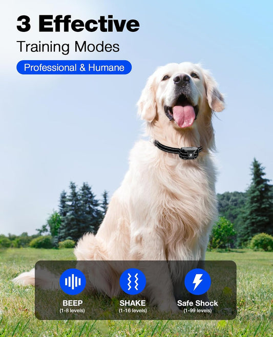 Collar de Descarga para Perros Bousnic - Collar de Entrenamiento de...