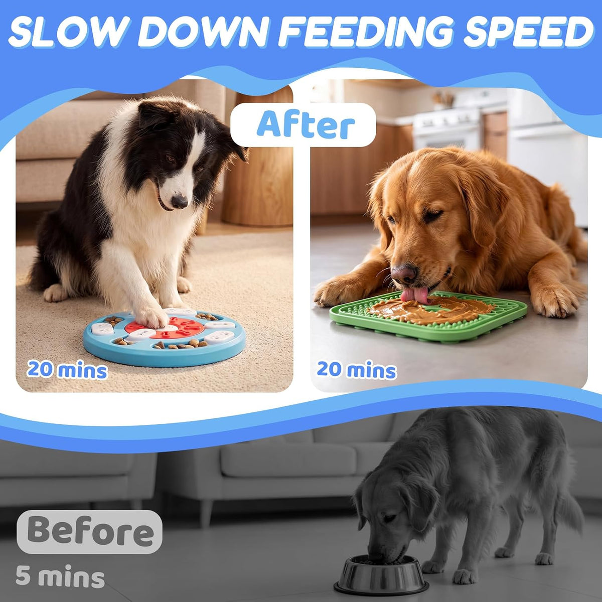 IVEETTY Rompecabezas para perros de 10 piezas para aburrimiento, ju...