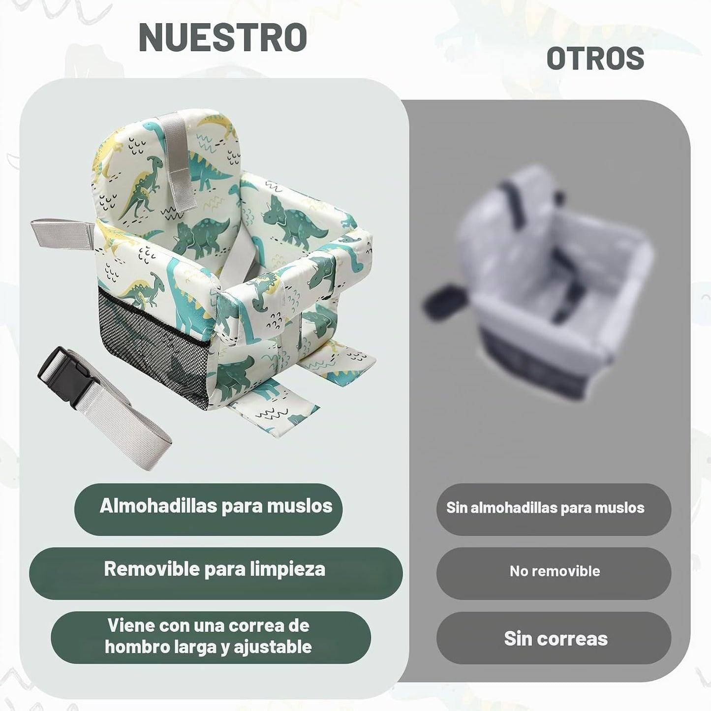 Funda de asiento de carrito de compras para bebé niña y niño, funda...