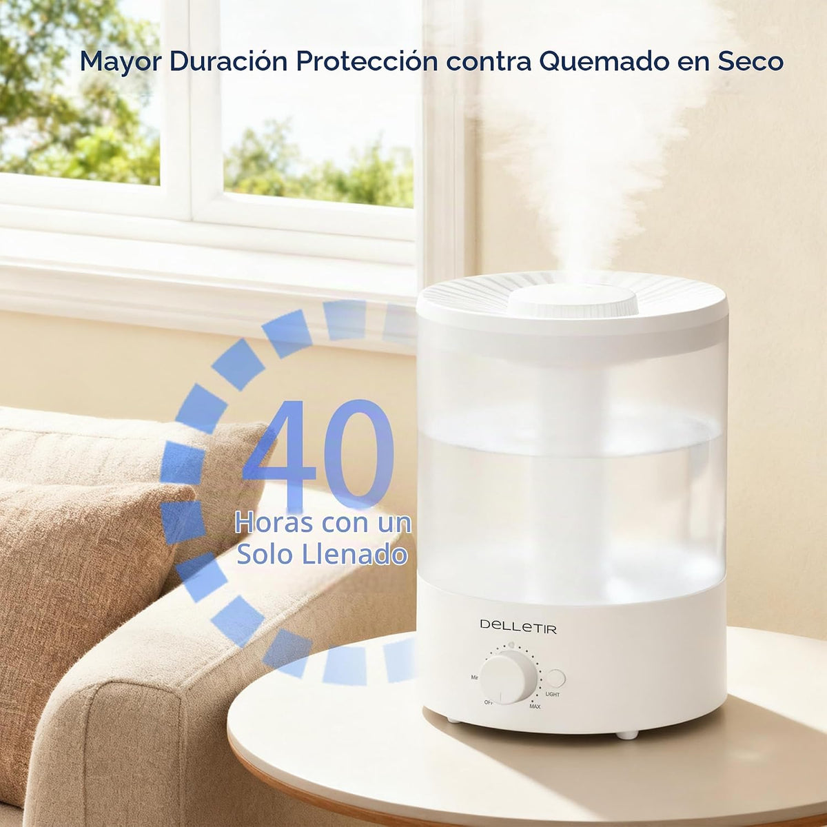 Delletir - Humidificadores de niebla fría para bebés, dormitorio, g...