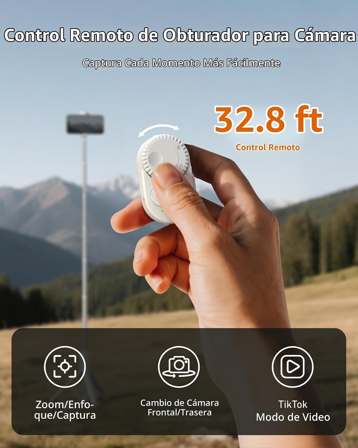 Trípode automático para iPhone, TELESIN Trípodes de teléfono de ape...