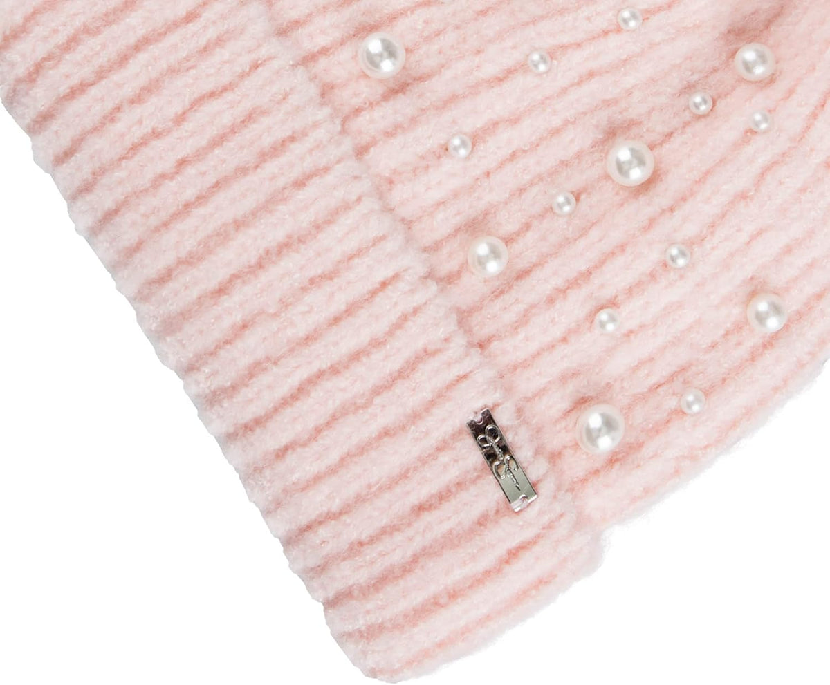 Jessica Simpson Gorro de punto cálido y acogedor para mujer