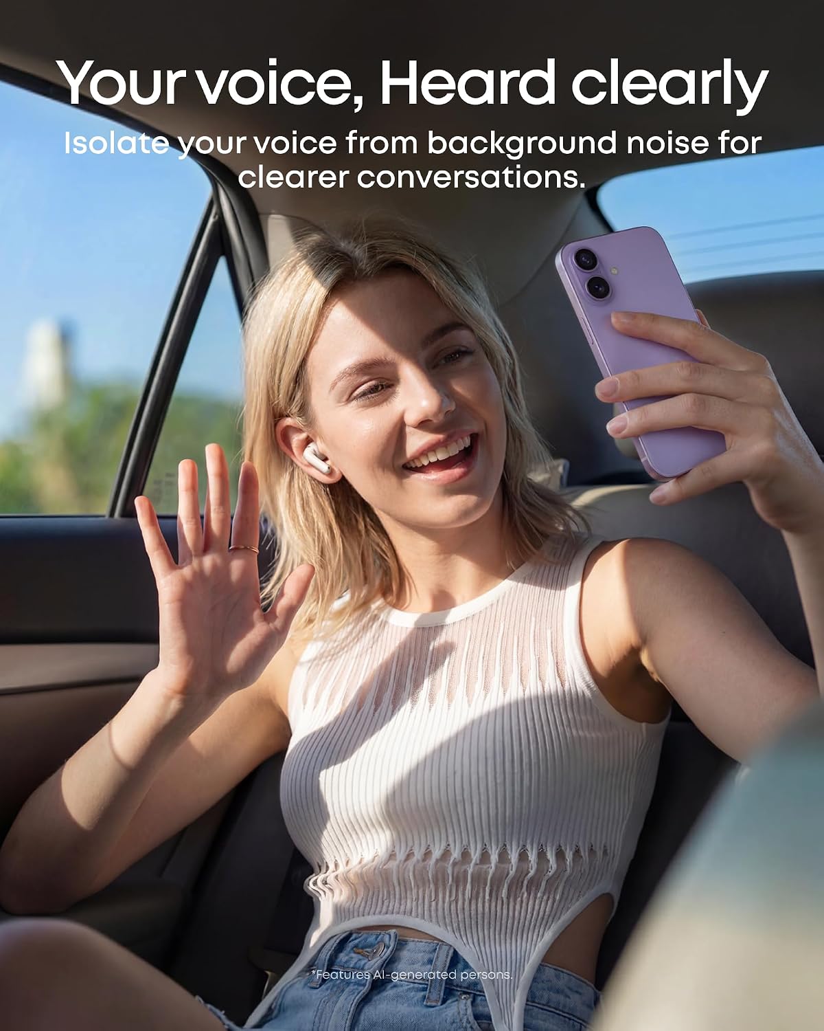 Auriculares inalámbricos Soundcore Anker P42i con ANC adaptativo pa...