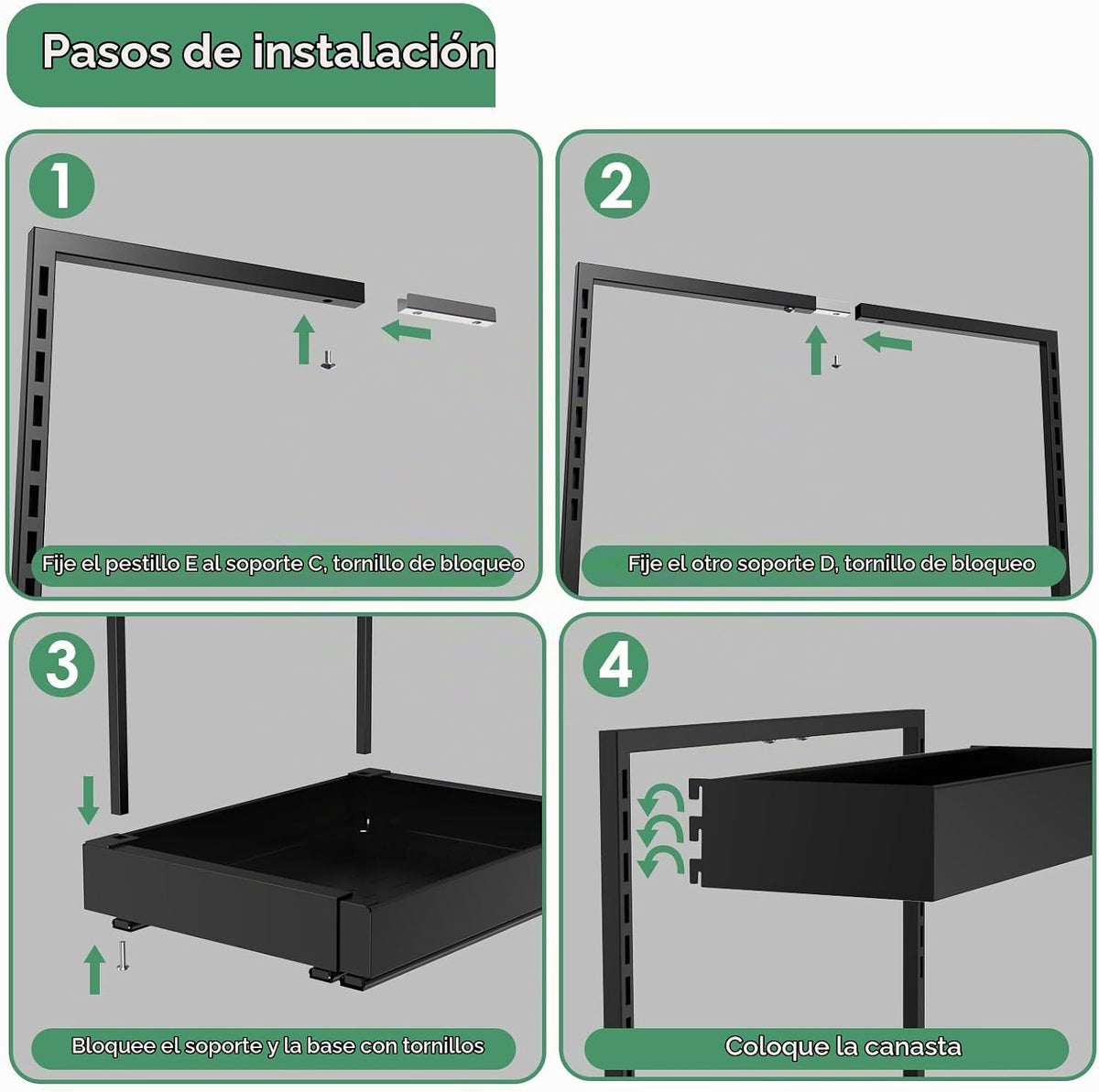 REALINN Organizadores y almacenamiento ampliables para debajo del f...