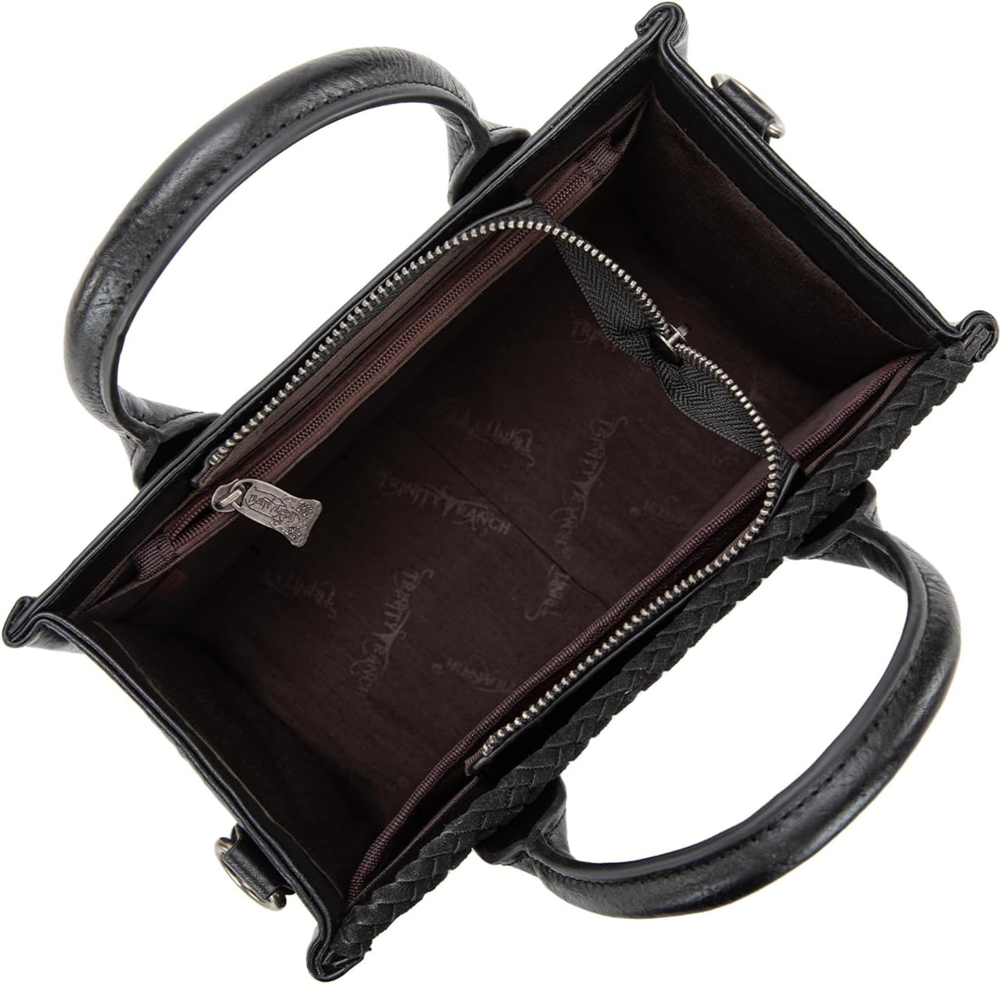Trinity Ranch Bolsas tote para mujer con diseño floral repujado y f...