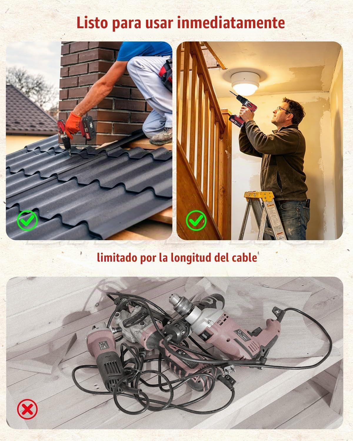 AVID POWER Juego de taladro inalámbrico de litio de 20 V Max, kit d...