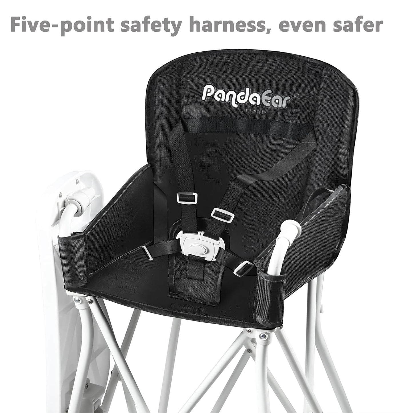 PandaEar Silla alta portátil para bebés y niños pequeños, silla alt...