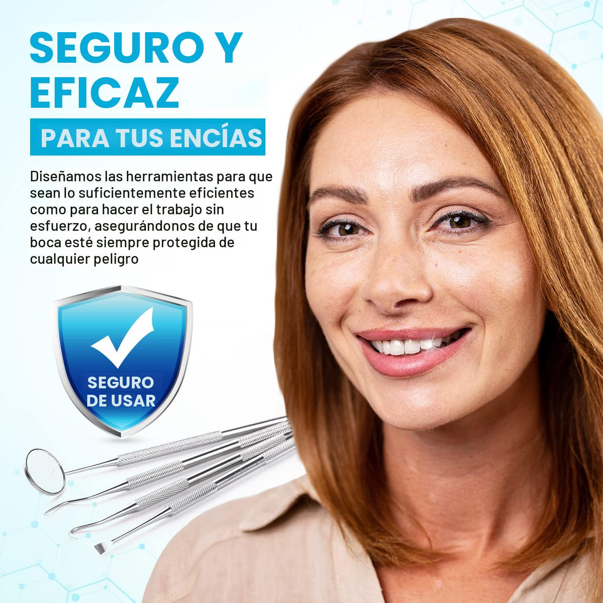 Kit de higiene dental: set de remoción de placa y sarro - raspador...