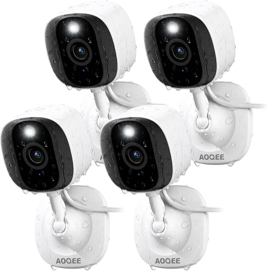 AOQEE Cámaras 2K para Seguridad del Hogar - Cámara para Exteriores\...