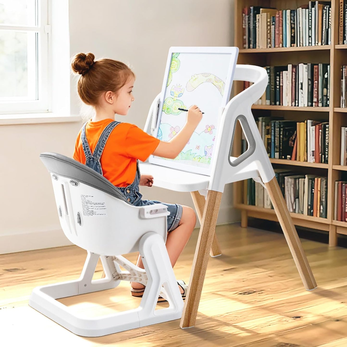 Silla alta para bebé, para bebés y niños pequeños, silla alta conve...