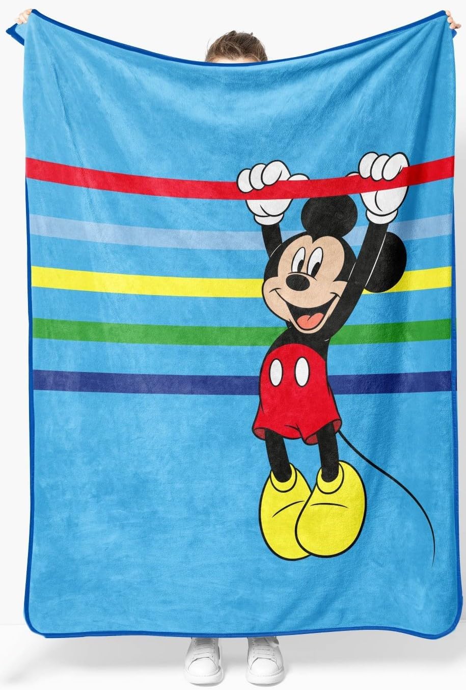 Sunny Side Up Manta de felpa de Mickey Mouse de Disney, mide 46 x 6...