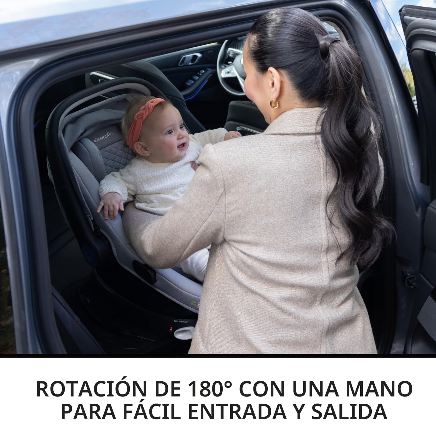 Evenflo Shyft Intuiti+ Sistema de viaje con asiento giratorio Revol...