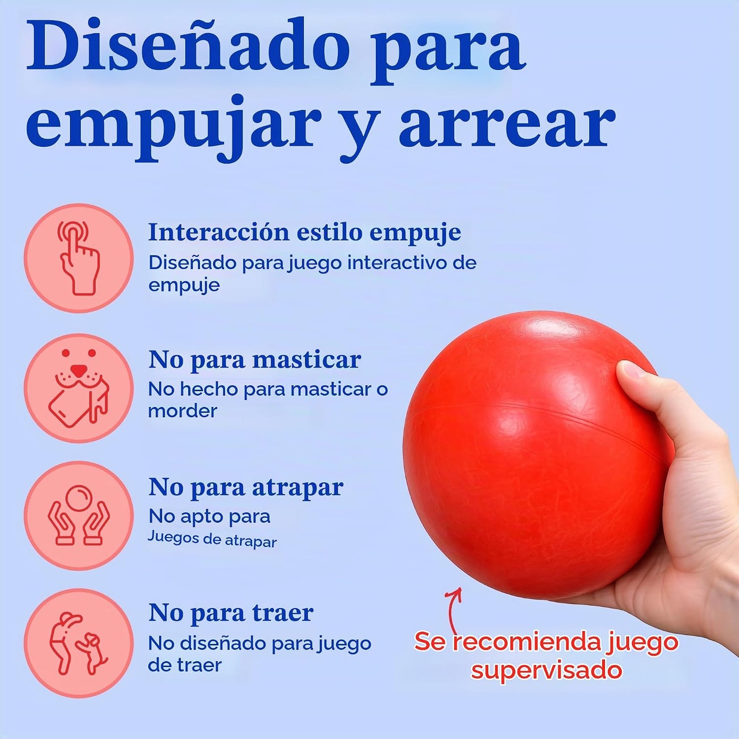 Prácticamente indestructible (duro), mejores pelota para perros