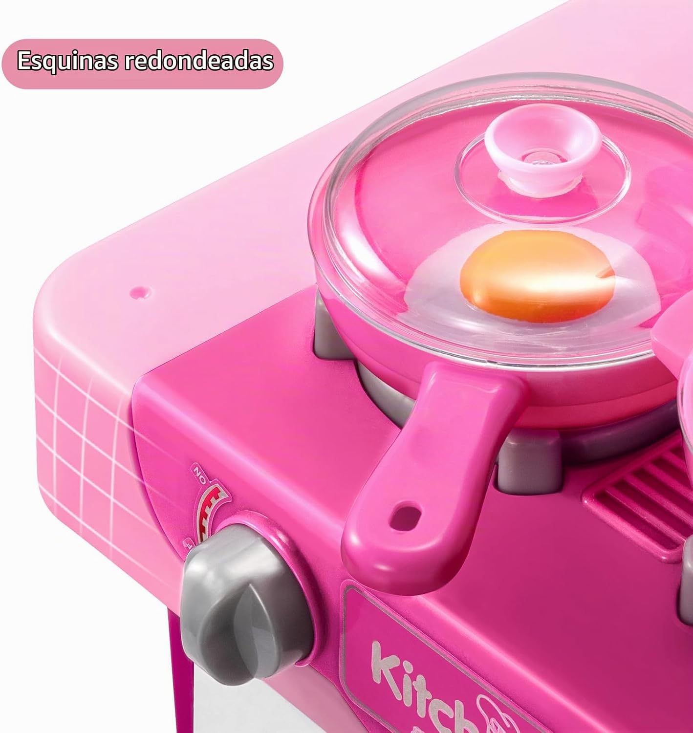Juego de cocina para niños TEMI, 34 piezas, juguetes de cocina para...