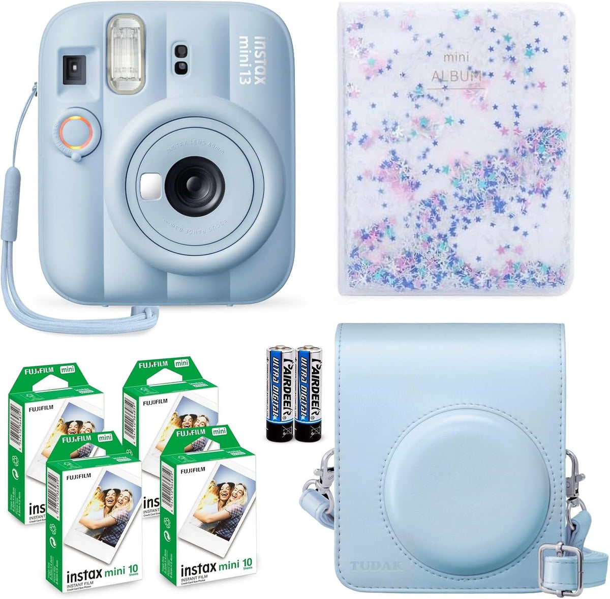 Fujifilm Instax Mini 13 - Cámara instantánea azul escarcha + paquet...
